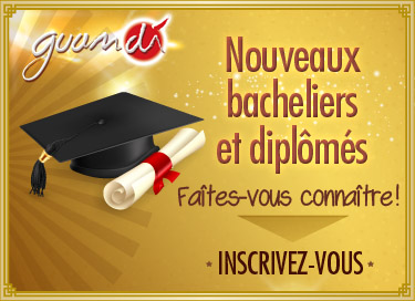 Futurs bacheliers et diplômés, faîtes-vous connaître ! Inscrivez-vous